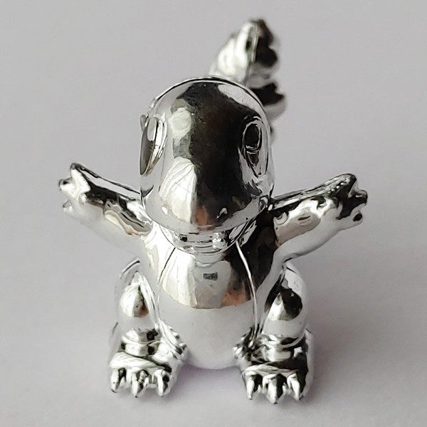 Hitokage (Silver), Pocket Monsters, Bandai, Model Kit