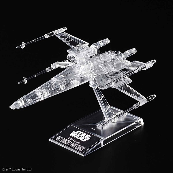 Poe's Boosted X-Wing Fighter (Clear Vehicle Set), Star Wars: The Last Jedi, Bandai Spirits, Model Kit, 1/144, 4573102589194