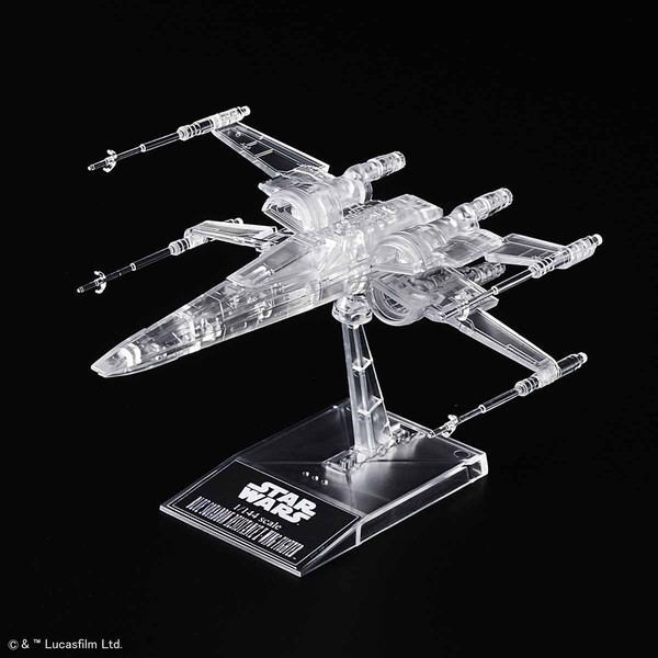 Blue Squadron Resistance X-wing Fighter (Clear Vehicle Set), Star Wars: The Last Jedi, Bandai Spirits, Model Kit, 1/144, 4573102589194
