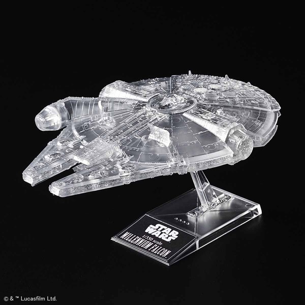Millennium Falcon (Clear Vehicle Set), Star Wars: The Last Jedi, Bandai Spirits, Model Kit, 1/350, 4573102589194
