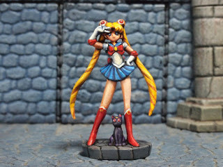 Luna, Sailor Moon, Bishoujo Senshi Sailor Moon, Aurora Model, Model Kit, 1/48