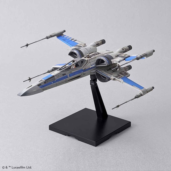Blue Squadron Resistance X-wing Fighter, Star Wars: The Last Jedi, Bandai, Model Kit, 1/72, 4549660232964