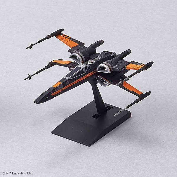 Poe's Boosted X-Wing Fighter, Star Wars: The Last Jedi, Bandai, Model Kit, 1/144, 4549660197690