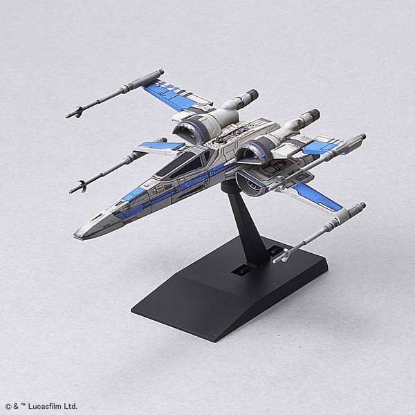 Blue Squadron Resistance X-wing Fighter, Star Wars: The Last Jedi, Bandai, Model Kit, 1/144, 4549660197690