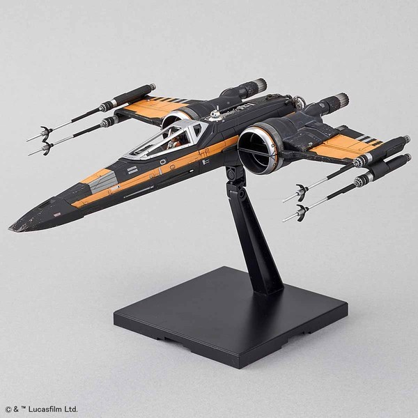 Poe's Boosted X-Wing Fighter, Star Wars: The Last Jedi, Bandai, Model Kit, 1/72, 4549660197522