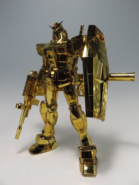 RX-78-2 Gundam (Gold Coating), Kidou Senshi Gundam, Bandai, Model Kit, 1/100