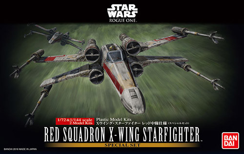 Red Squadron X-wing Starfighter, Rogue One: A Star Wars Story, Bandai, Model Kit, 1/72, 4549660105220