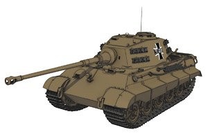 Tiger II (Kuromorimine Girls High School), Girls Und Panzer, Platz, Model Kit, 1/72, 4545782035513