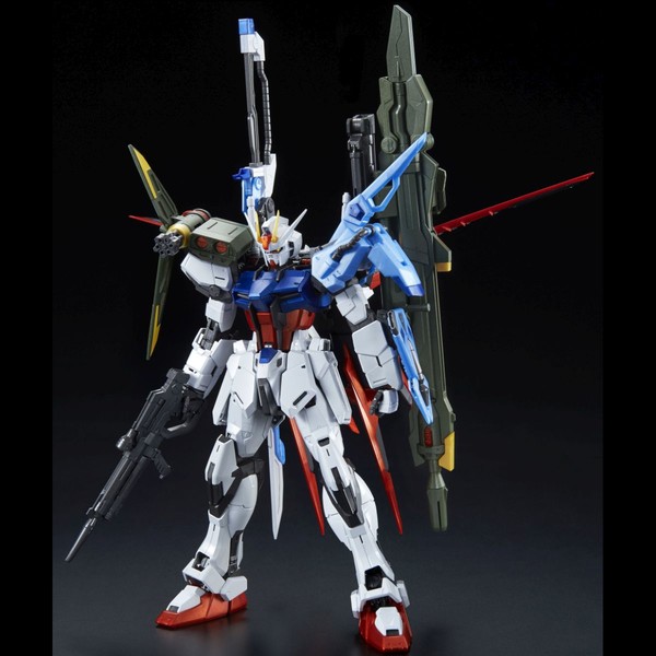 GAT-X105 Strike Gundam, GAT-X105+AQM/E-X01 Aile Strike Gundam, GAT-X105+AQM/E-X02 Sword Strike Gundam, GAT-X105+AQM/E-X03 Launcher Strike Gundam, GAT-X105+AQM/E-YM1 Perfect Strike Gundam (Special Coating), Kidou Senshi Gundam SEED, Bandai, Model Kit, 1/100