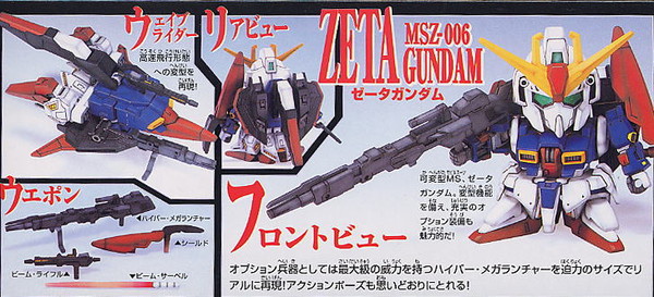 MSZ-006 Zeta Gundam (Zeta Gundam MS Collection), Kidou Senshi Z Gundam, Bandai, Model Kit