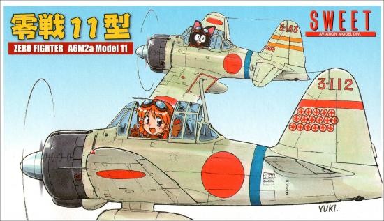 Zero Fighter A6M2a Model 11, Sweet, Model Kit, 1/144, 4543668000686