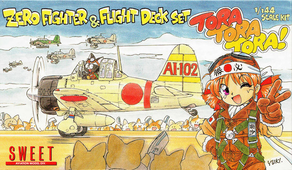 Tora Tora Tora! Zero Fighter & Flight Deck, Sweet, Model Kit, 1/144, 4543668000112