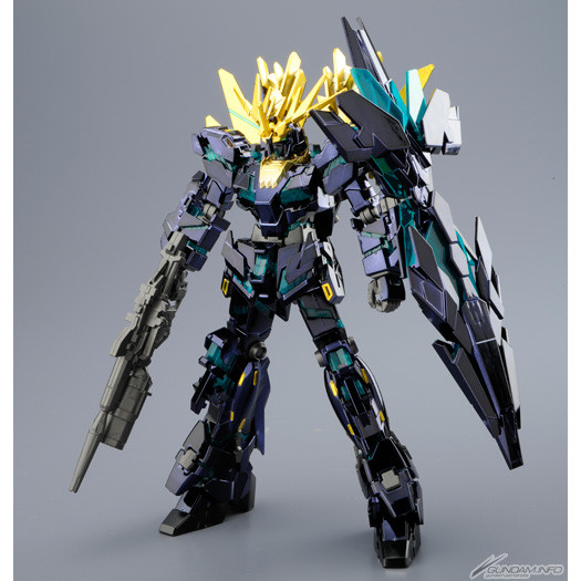 RX-0[N] Unicorn Gundam 02 Banshee Norn (Destroy Mode, Green Frame, Titanium Finish), Kidou Senshi Gundam UC, Bandai, Model Kit, 1/144