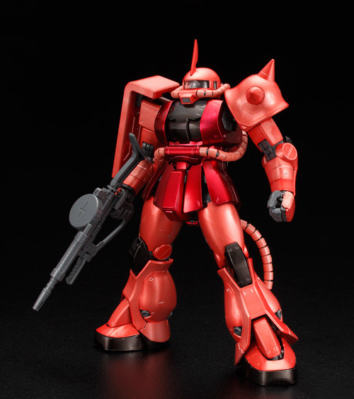 MS-06S Char Aznable's Zaku II Commander Type (Titanium Finish), Kidou Senshi Gundam, Bandai, Model Kit, 1/100