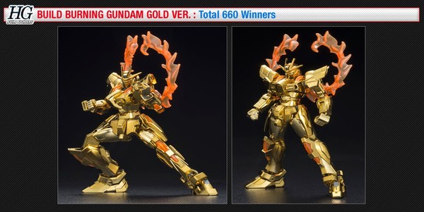 BG-011B Build Burning Gundam (Gold), Gundam Build Fighters Try, Bandai, Model Kit, 1/144