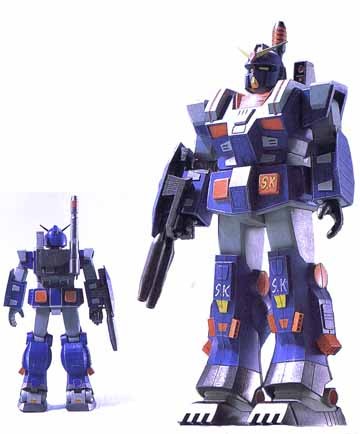 FA-78-1 Full Armor Gundam (Blue Color), Plamo-Kyoshiro, Bandai, Model Kit, 1/144