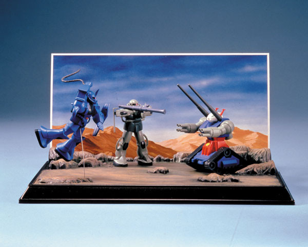 MS-06 Zaku II, MS-07B Gouf, RX-75-4 Guntank, Kidou Senshi Gundam, Bandai, Model Kit, 1/250