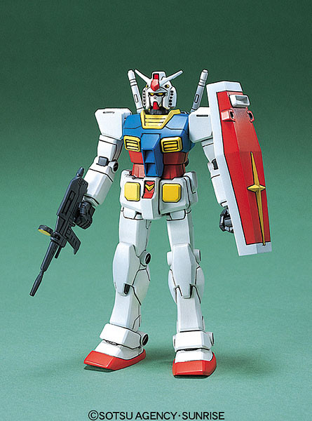 RX-78-2 Gundam, Kidou Senshi Gundam, Bandai, Model Kit, 1/144