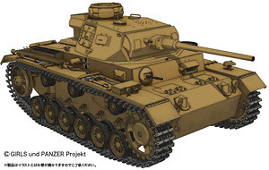 Panzer III Ausf.J (Kuromorimine Girls High School), Girls Und Panzer, Platz, Model Kit, 1/35, 4545782019339