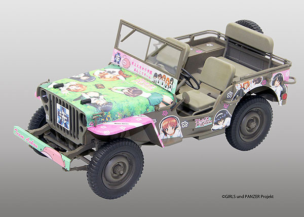 US ARMY 1/4 Ton 4x4 Truck, Girls Und Panzer, Fine Molds, Model Kit, 1/20
