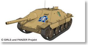38(t) Tank Kai Hetzer (Kame San Team), Girls Und Panzer, Platz, Model Kit, 1/35, 4545782017519