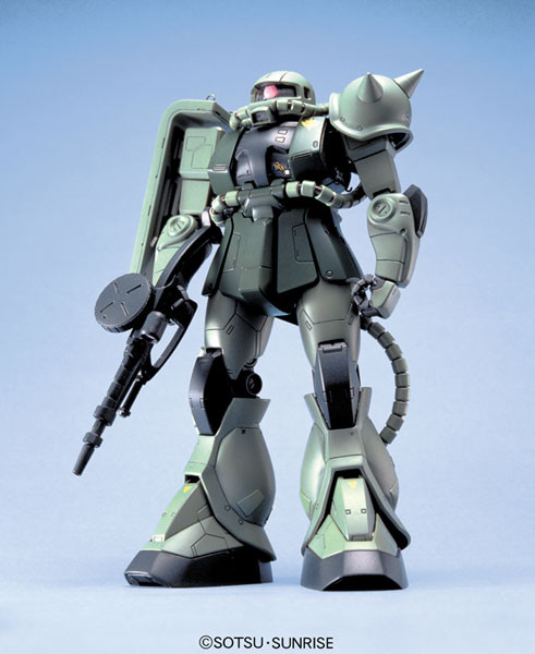 MS-06F Zaku II, MS-06J Zaku II Ground Type, Kidou Senshi Gundam, Bandai, Model Kit, 1/100