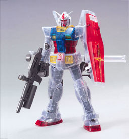 FF-X7 Core Fighter, RX-78-2 Gundam (Clear Color), Kidou Senshi Gundam, Bandai, Model Kit, 1/100