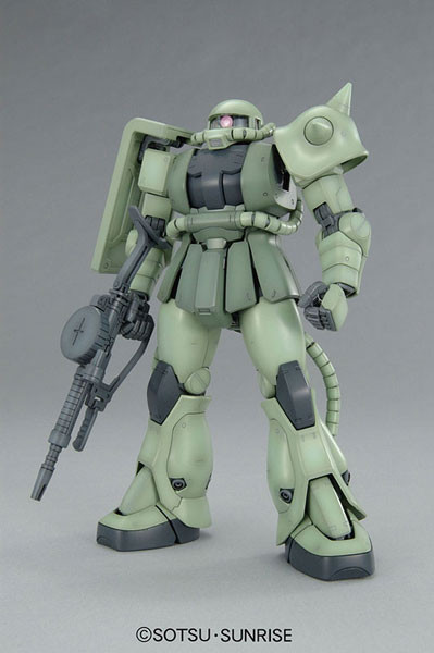 MS-06F Zaku II, Kidou Senshi Gundam, Bandai, Model Kit, 1/100