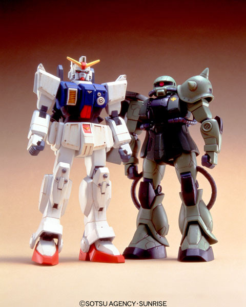 MS-06J Zaku II Ground Type, RX-79[G] Gundam Ground Type, Kidou Senshi Gundam: Dai 08 MS Shotai, Bandai, Model Kit, 1/144