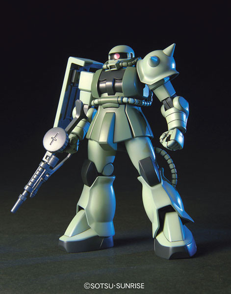 MS-06 Zaku II, Kidou Senshi Gundam, Bandai, Model Kit, 1/144, 4543112222404
