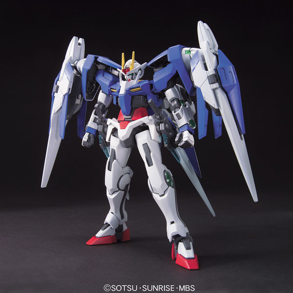 GN-0000 00 Gundam, GN-0000+GNR-010 00 Raiser, GNR-010 0 Raiser, Kidou Senshi Gundam 00, Bandai, Model Kit, 1/100