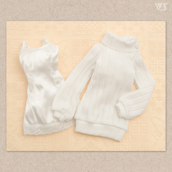 White Rib Knit Set, Volks, Accessories, 1/3, 4518992440637