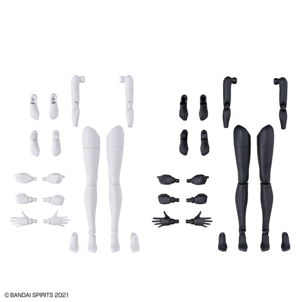 Arm Parts & Leg Parts (White/Black), Bandai Spirits, Accessories, 4573102651006