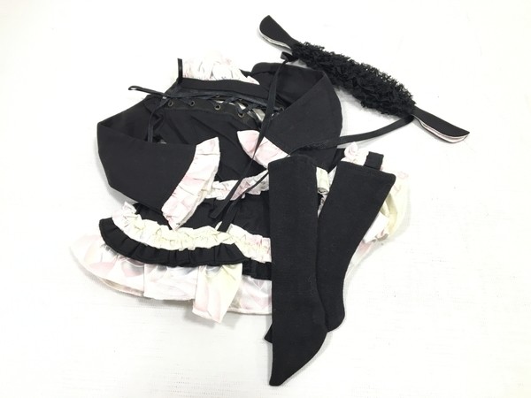 Flower Frill One Piece (Black x White), Volks, Accessories