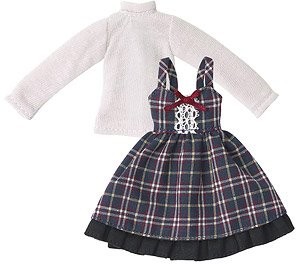 Girly Jumper Skirt Set (Navy Check), Azone, Accessories, 1/12, 4573199921723