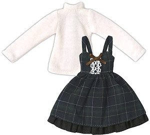 Girly Jumper Skirt Set (Green Check), Azone, Accessories, 1/12, 4573199921716