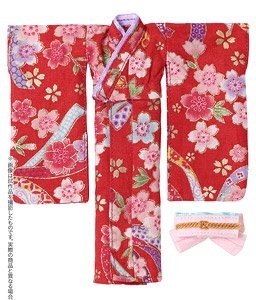 Kimono Set -Sakurauta- (Scarlet), Azone, Accessories, 1/12, 4573199921327