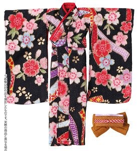 Kimono Set -Sakurauta- (Black), Azone, Accessories, 1/12, 4573199921310