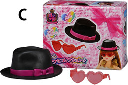 Hat (Kuro), Sunglasses (Pink) (C), Licca-chan, Takara Tomy, Accessories, 4904810815563