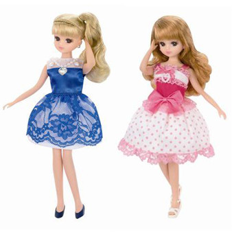 Party Dress Set Ribbon & Lace, Licca-chan, Takara Tomy, Accessories, 4904810498629