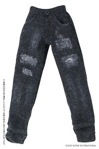 Boys Damage Skinny Denim Pants II (Black), Azone, Accessories, 1/12, 4573199837802