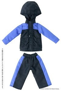 Mountain Parker & Short Pants Set (Black x Blue), Azone, Accessories, 1/12, 4573199837413