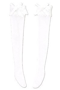 Lace Knee-high Stockings (White x White Lace), Azone, Accessories, 1/12, 4573199836508