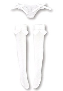 Ribbon See-through Underwear & Socks Set (White), Azone, Accessories, 1/12, 4573199836416