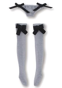 Ribbon See-through Underwear & Socks Set (Gray), Azone, Accessories, 1/12, 4573199836393