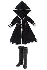 Luluna Hooded Coat & Boots Set (Black), Azone, Accessories, 1/12, 4573199832456