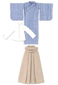 Boy Shosei Set (Blue Stripe x Beige), Azone, Accessories, 1/12, 4573199831213
