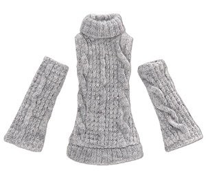 Turtleneck Knit One-piece (Gray), Azone, Accessories, 1/12, 4560120209586