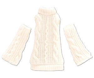 Turtleneck Knit One-piece (Off White), Azone, Accessories, 1/12, 4560120209609