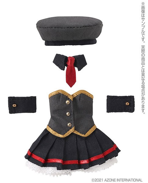 Military Costume Set (Dark Gray x Black), Azone, Accessories, 1/12, 4573199922577